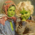 Zielone dzieci z krainy wiecznego brzasku