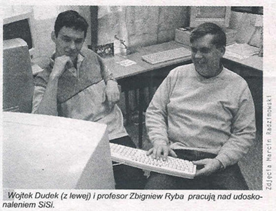 Wojtek Dudek i prof Zbigniew Ryba